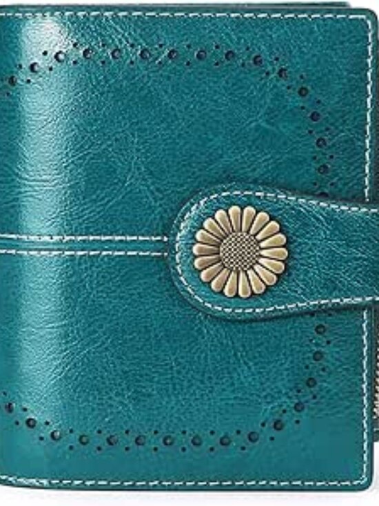 Handbags - Small Women Wallet Leather Bifold Purse with ID Window